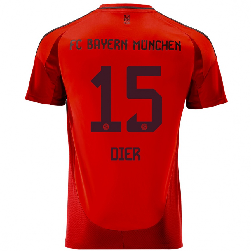 Enfant Football Maillot Eric Dier #15 Rouge Tenues Domicile 2024/25