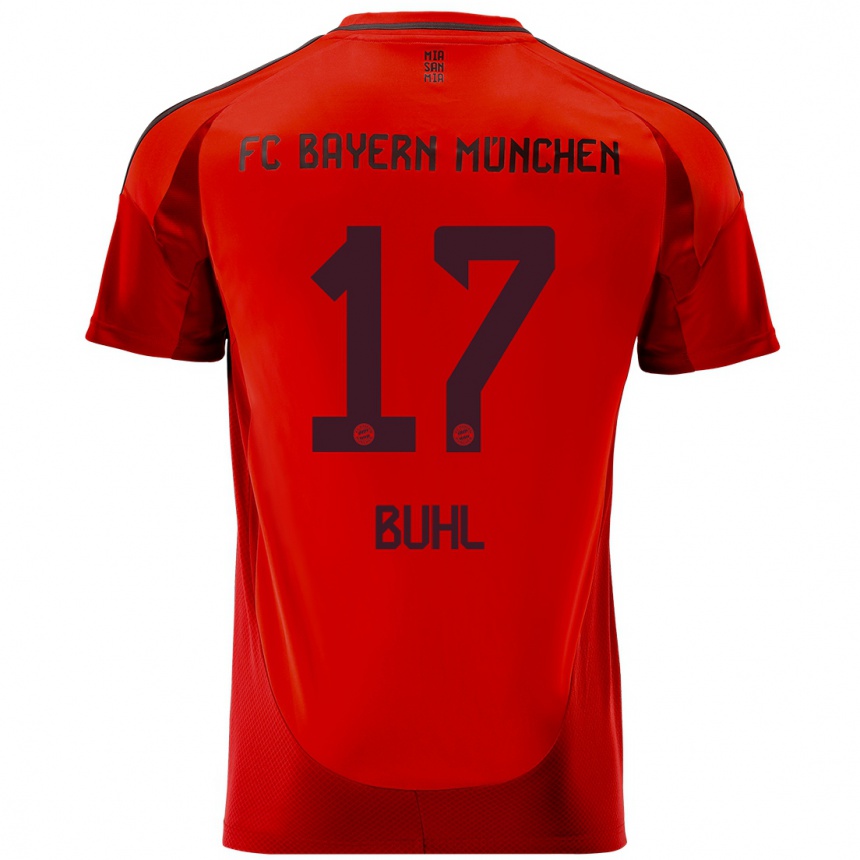 Enfant Football Maillot Klara Buhl #17 Rouge Tenues Domicile 2024/25