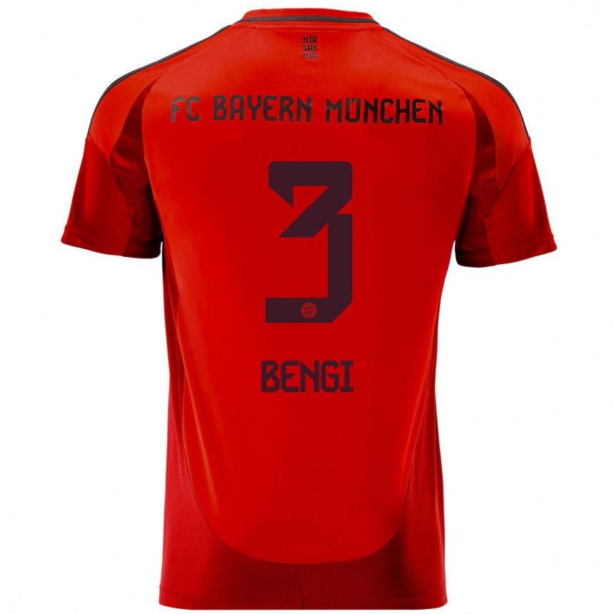 Enfant Football Maillot Kaan Bengi #3 Rouge Tenues Domicile 2024/25