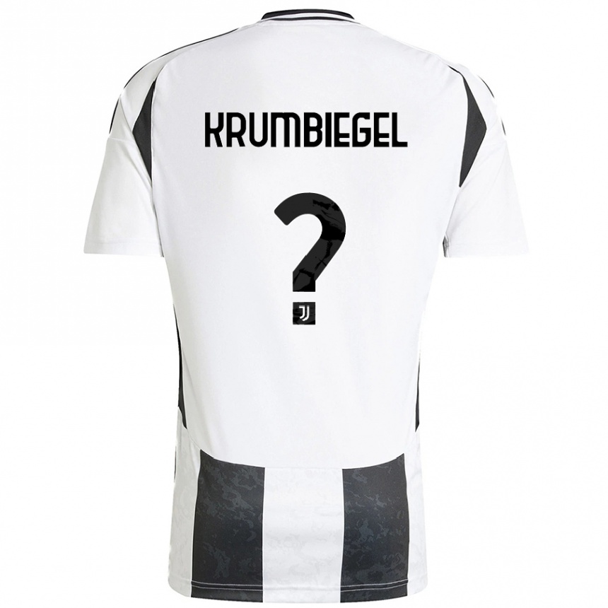 Enfant Football Maillot Paulina Krumbiegel #0 Blanc Noir Tenues Domicile 2024/25