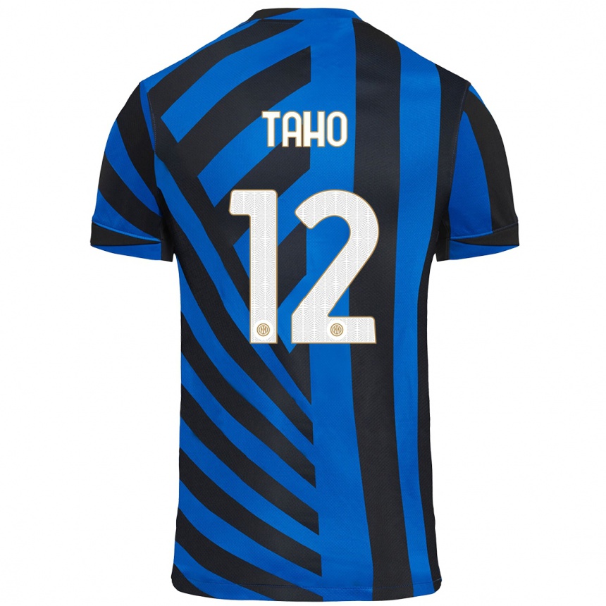 Enfant Football Maillot Alain Taho #12 Bleu Noir Tenues Domicile 2024/25