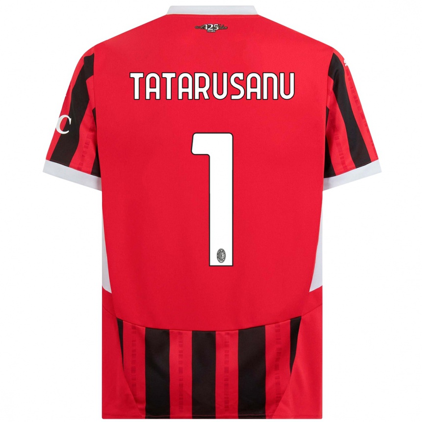 Enfant Football Maillot Ciprian Tatarusanu #1 Rouge Noir Tenues Domicile 2024/25