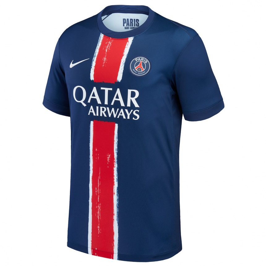 Enfant Football Maillot Landryna Lushimba Bilombi #0 Bleu Marine Blanc Tenues Domicile 2024/25