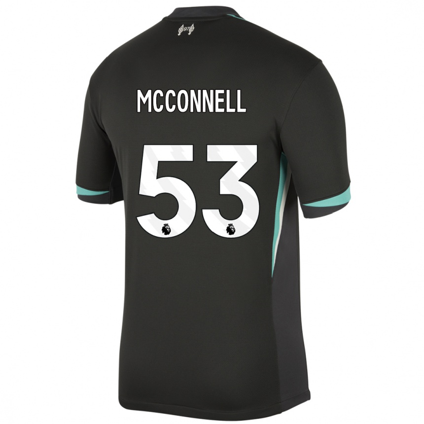 Enfant Football Maillot James Mcconnell #53 Noir Anthracite Blanc Tenues Extérieur 2024/25