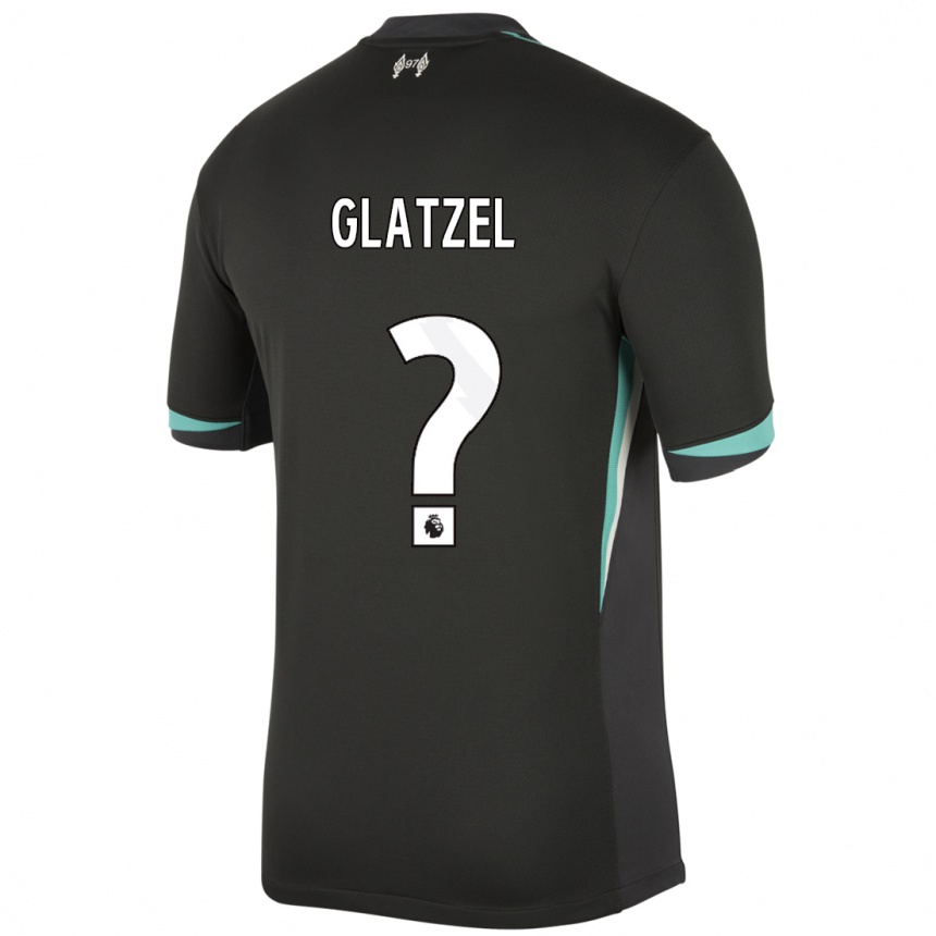 Enfant Football Maillot Paul Glatzel #0 Noir Anthracite Blanc Tenues Extérieur 2024/25