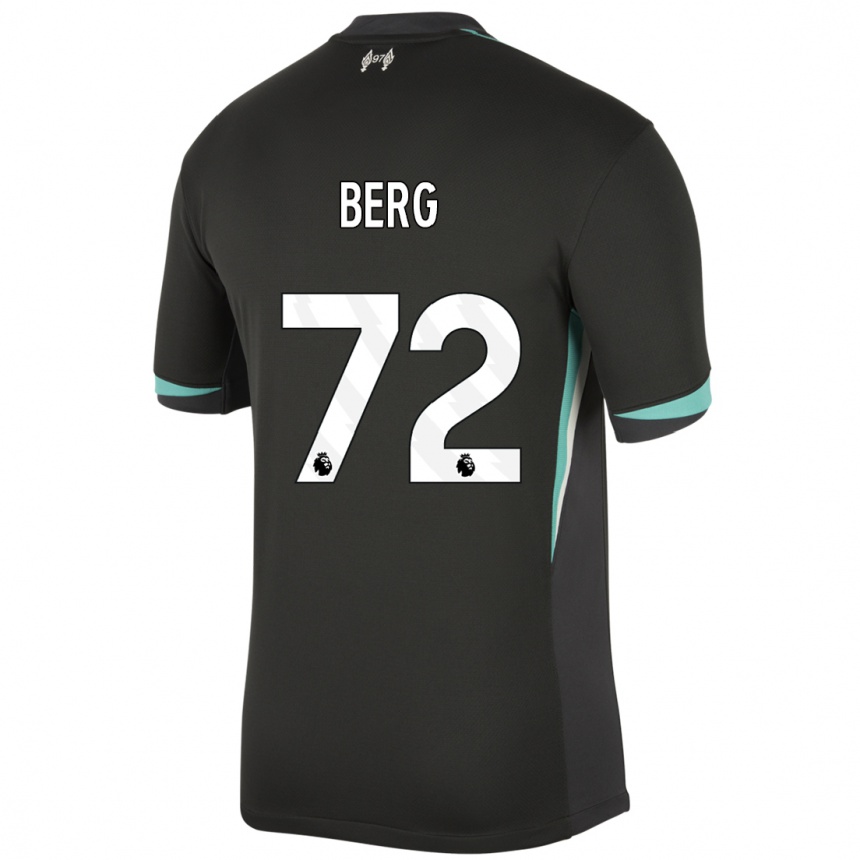 Enfant Football Maillot Sepp Van Den Berg #72 Noir Anthracite Blanc Tenues Extérieur 2024/25