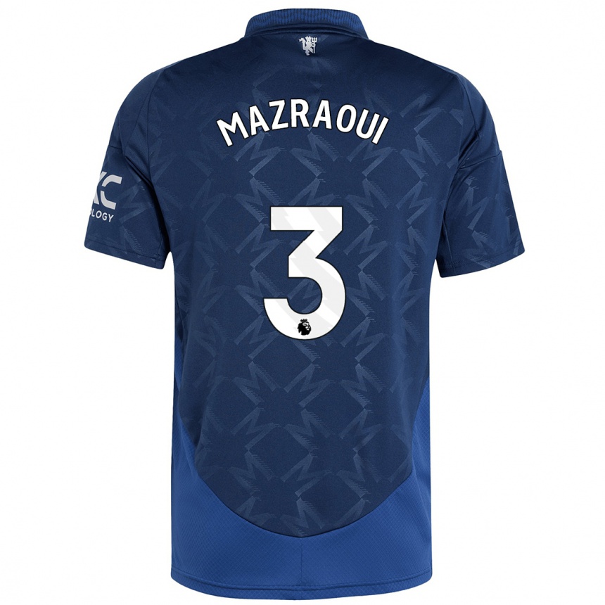 Enfant Football Maillot Noussair Mazraoui #3 Indigo Tenues Extérieur 2024/25