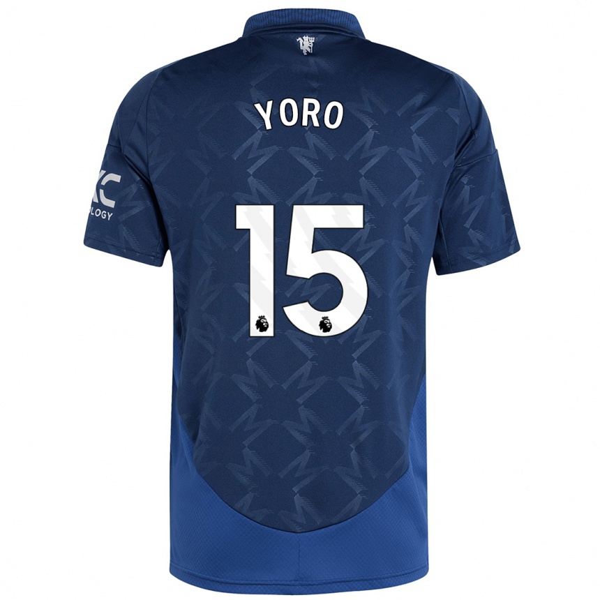 Enfant Football Maillot Leny Yoro #15 Indigo Tenues Extérieur 2024/25