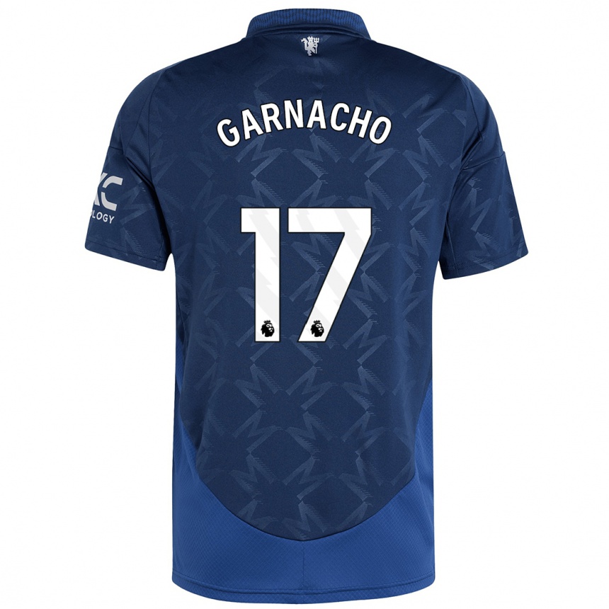 Enfant Football Maillot Alejandro Garnacho #17 Indigo Tenues Extérieur 2024/25