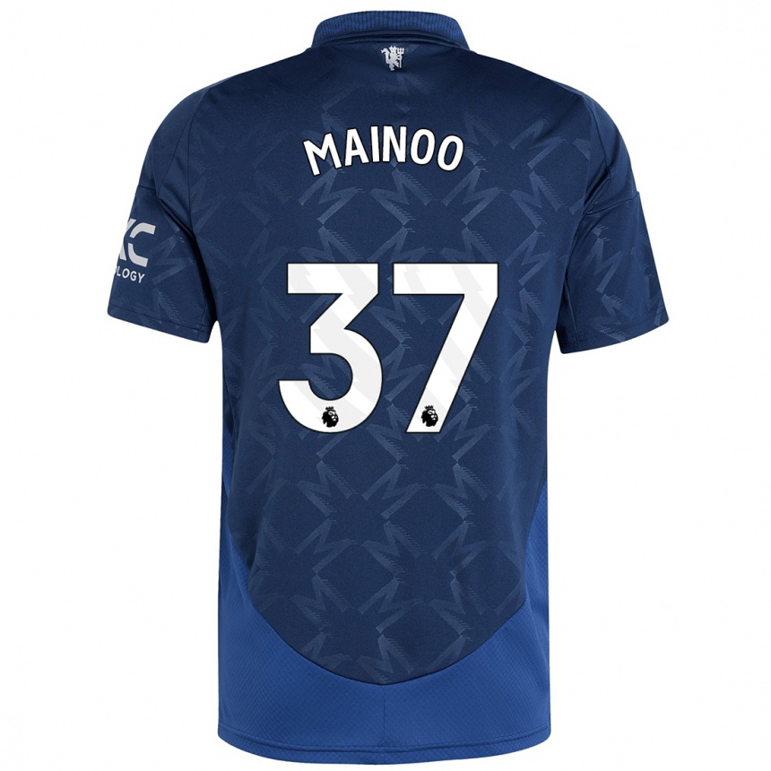 Enfant Football Maillot Kobbie Mainoo #37 Indigo Tenues Extérieur 2024/25