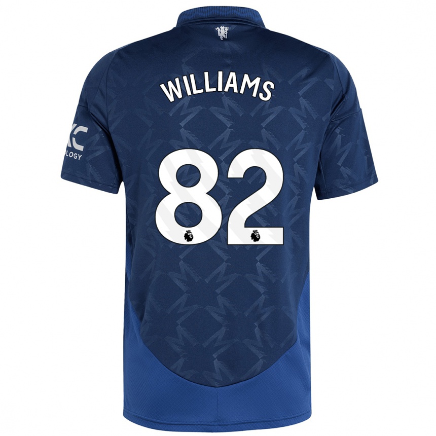 Enfant Football Maillot Ethan Williams #82 Indigo Tenues Extérieur 2024/25