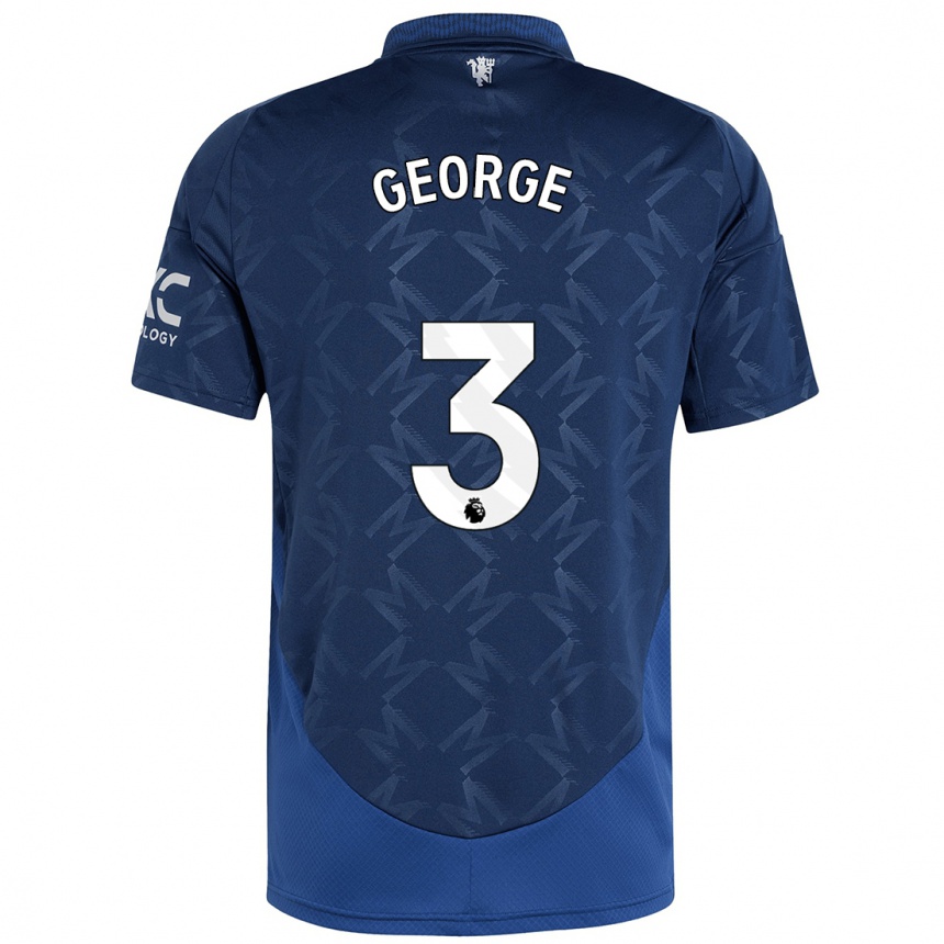 Enfant Football Maillot Gabby George #3 Indigo Tenues Extérieur 2024/25