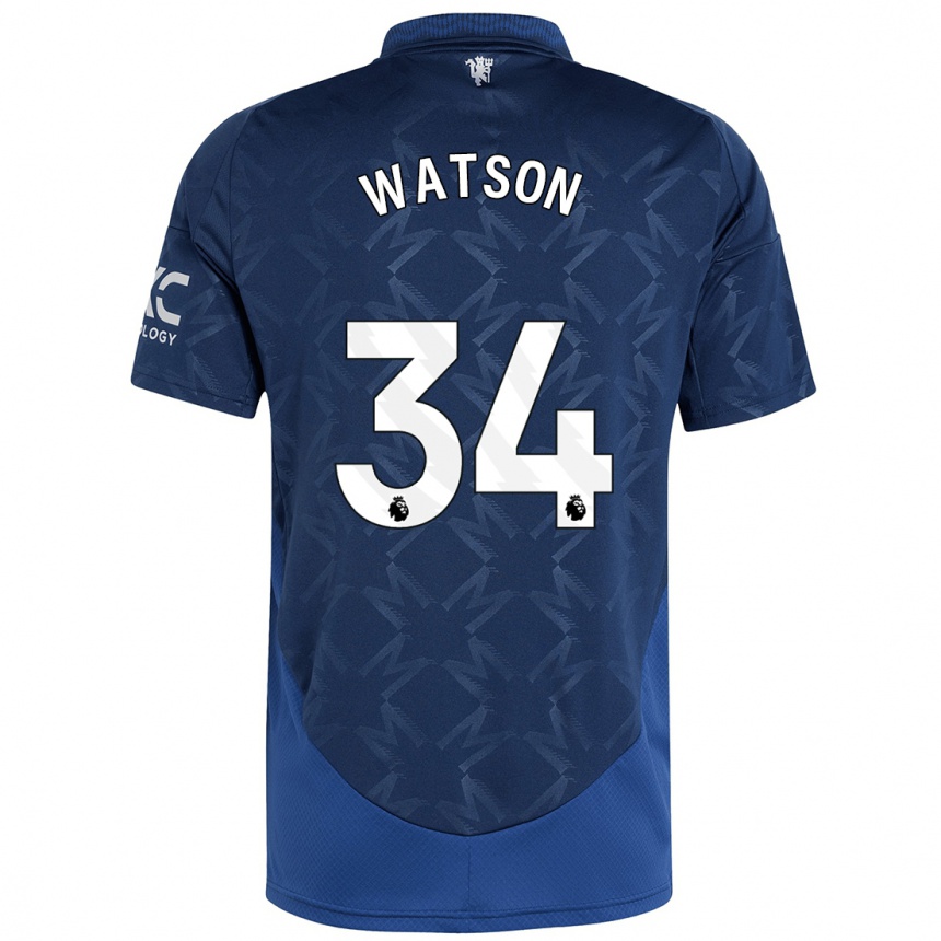 Enfant Football Maillot Emma Watson #34 Indigo Tenues Extérieur 2024/25