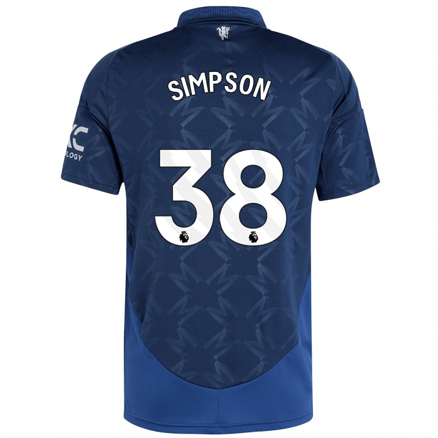 Enfant Football Maillot Jess Simpson #38 Indigo Tenues Extérieur 2024/25