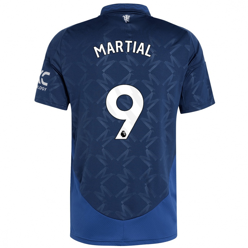 Enfant Football Maillot Anthony Martial #9 Indigo Tenues Extérieur 2024/25