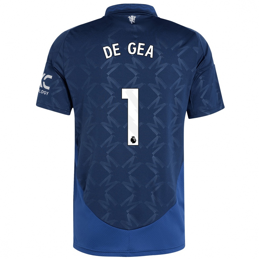 Enfant Football Maillot David De Gea #1 Indigo Tenues Extérieur 2024/25