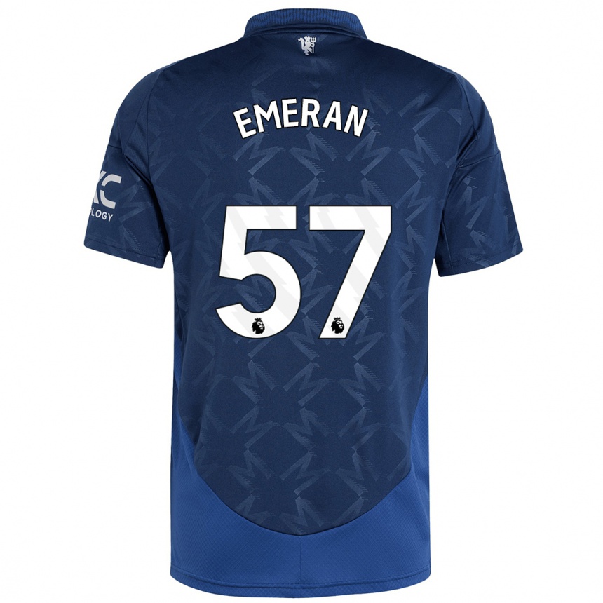 Enfant Football Maillot Noam Emeran #57 Indigo Tenues Extérieur 2024/25