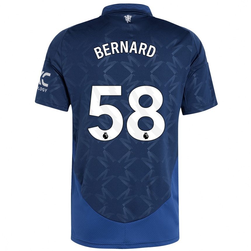 Enfant Football Maillot Bernard #58 Indigo Tenues Extérieur 2024/25