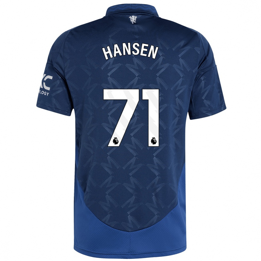 Enfant Football Maillot Isak Hansen-Aaroen #71 Indigo Tenues Extérieur 2024/25