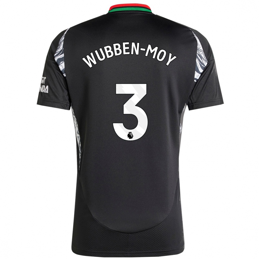 Enfant Football Maillot Lotte Wubben-Moy #3 Noir Tenues Extérieur 2024/25