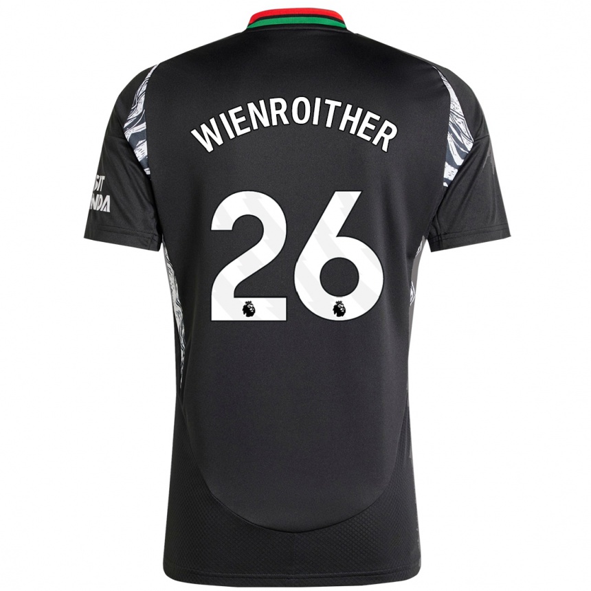 Enfant Football Maillot Laura Wienroither #26 Noir Tenues Extérieur 2024/25