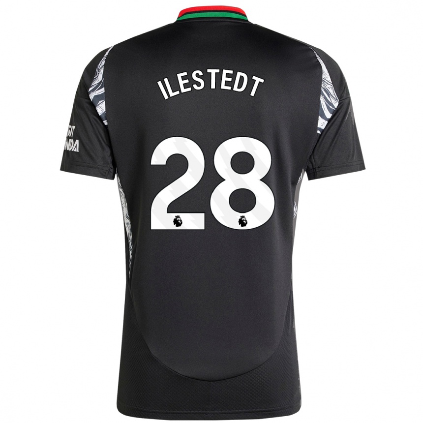 Enfant Football Maillot Amanda Ilestedt #28 Noir Tenues Extérieur 2024/25