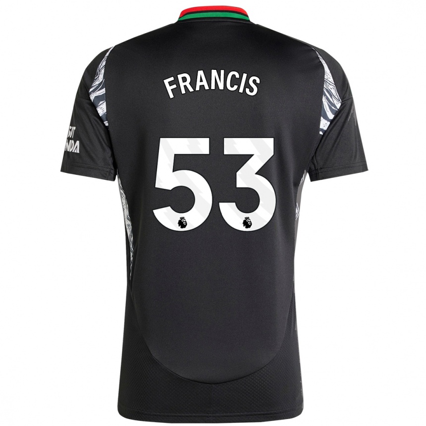 Enfant Football Maillot Jack Henry Francis #53 Noir Tenues Extérieur 2024/25