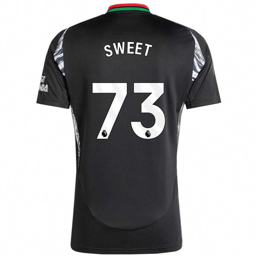 Enfant Football Maillot James Sweet #73 Noir Tenues Extérieur 2024/25