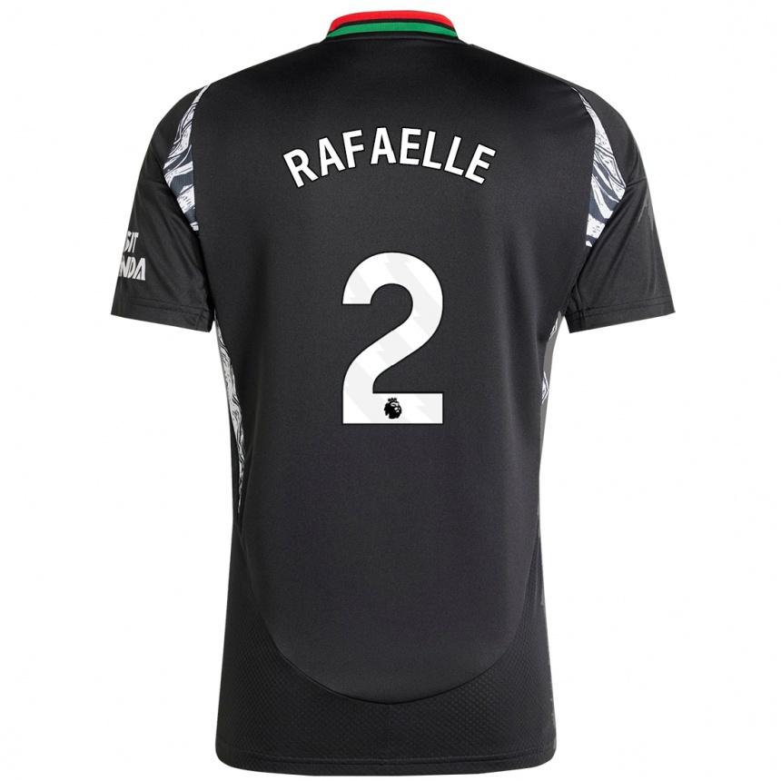 Enfant Football Maillot Rafaelle Souza #2 Noir Tenues Extérieur 2024/25