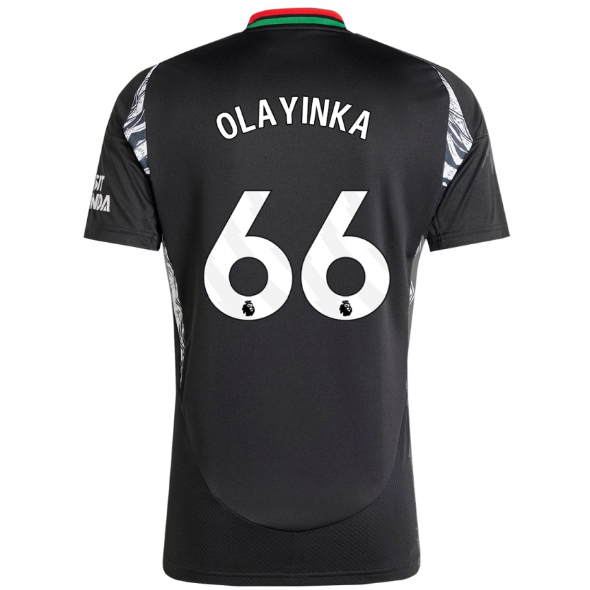 Enfant Football Maillot James Olayinka #66 Noir Tenues Extérieur 2024/25