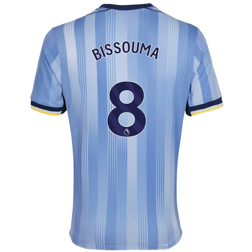 Enfant Football Maillot Yves Bissouma #8 Bleu Clair Tenues Extérieur 2024/25