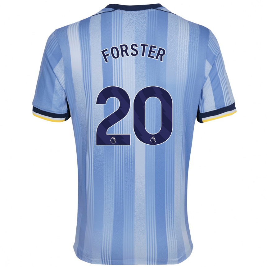 Enfant Football Maillot Fraser Forster #20 Bleu Clair Tenues Extérieur 2024/25