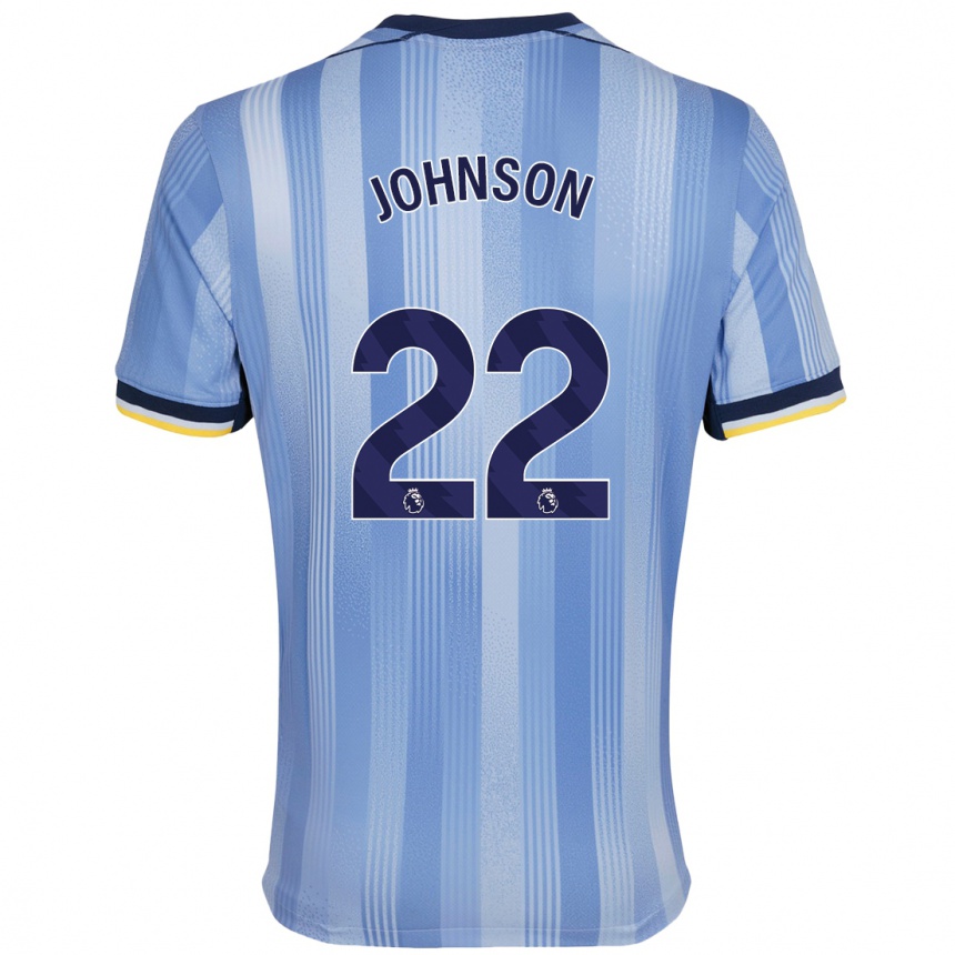 Enfant Football Maillot Brennan Johnson #22 Bleu Clair Tenues Extérieur 2024/25