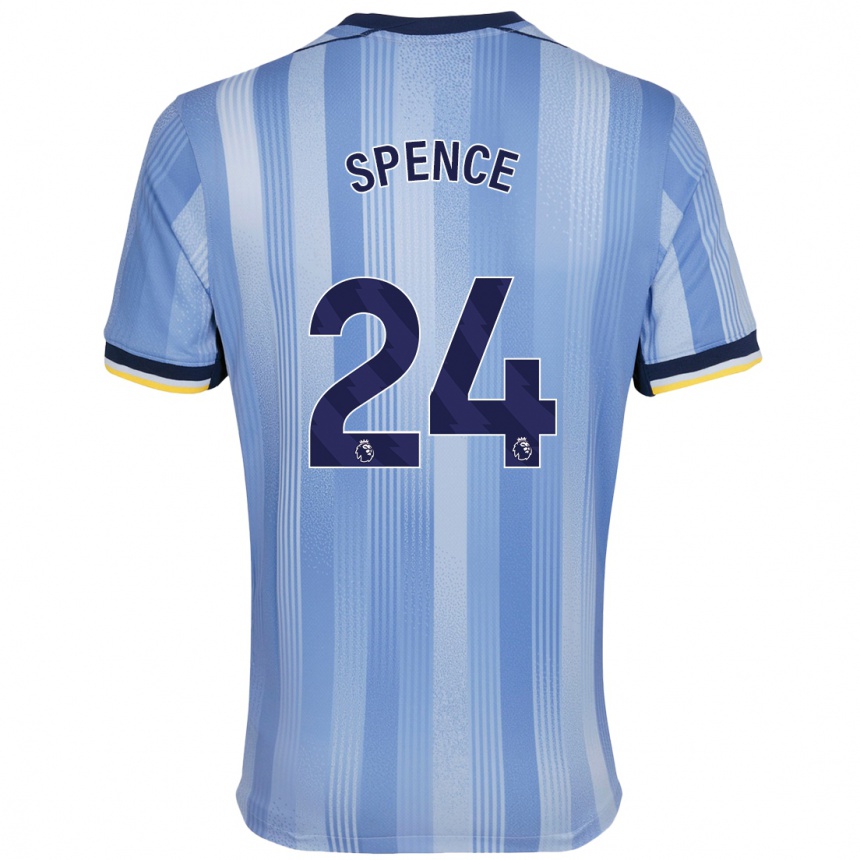 Enfant Football Maillot Djed Spence #24 Bleu Clair Tenues Extérieur 2024/25