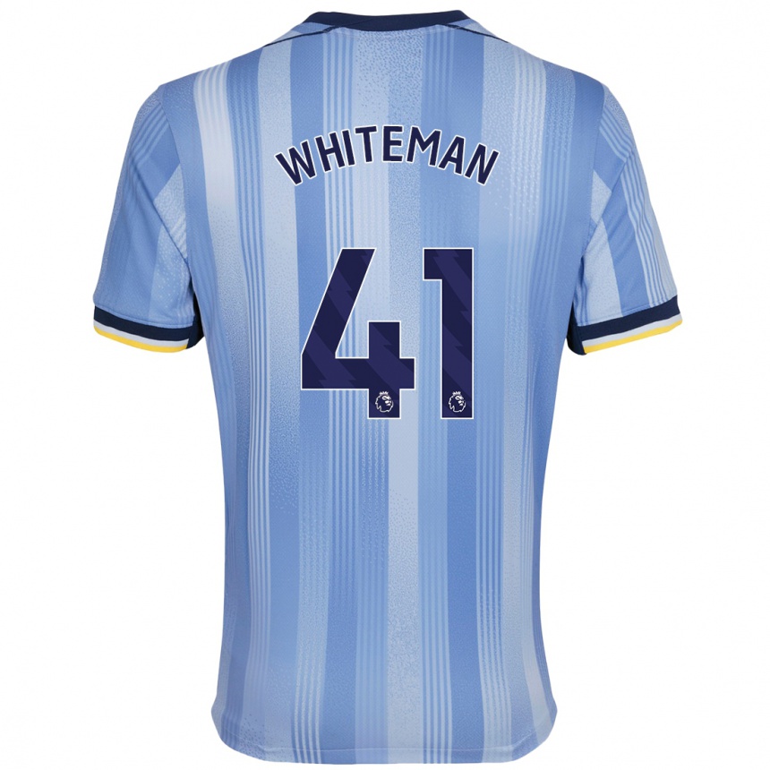 Enfant Football Maillot Alfie Whiteman #41 Bleu Clair Tenues Extérieur 2024/25