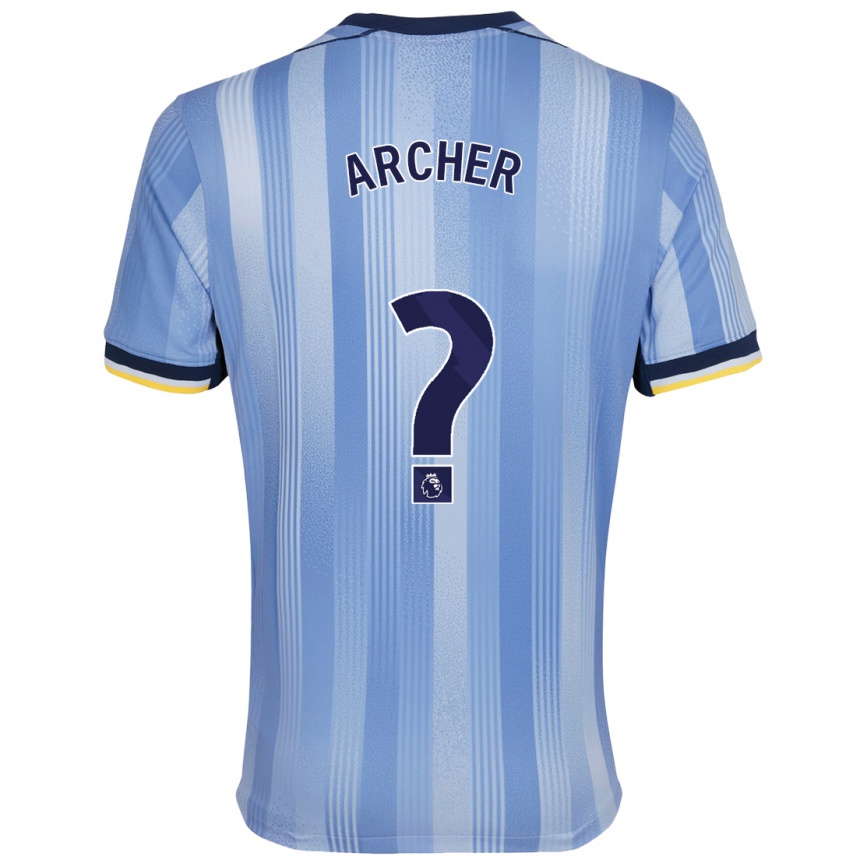 Enfant Football Maillot Samual Archer #0 Bleu Clair Tenues Extérieur 2024/25