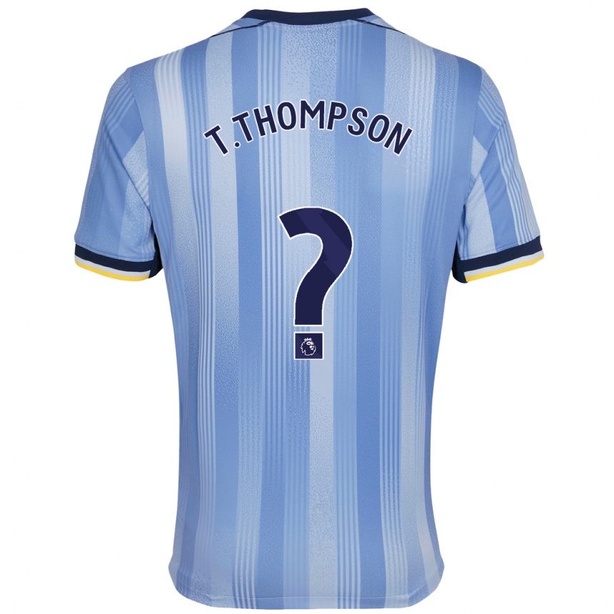 Enfant Football Maillot Tynan Thompson #0 Bleu Clair Tenues Extérieur 2024/25