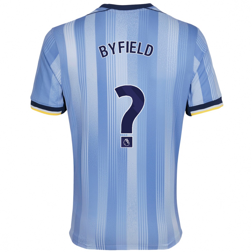 Enfant Football Maillot Jun'ai Byfield #0 Bleu Clair Tenues Extérieur 2024/25