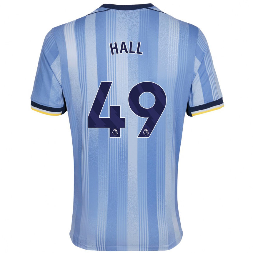 Enfant Football Maillot Tyrese Hall #49 Bleu Clair Tenues Extérieur 2024/25