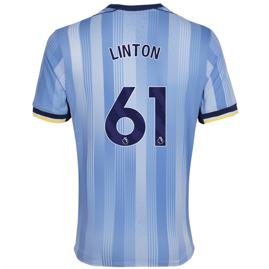 Enfant Football Maillot Jahziah Linton #61 Bleu Clair Tenues Extérieur 2024/25