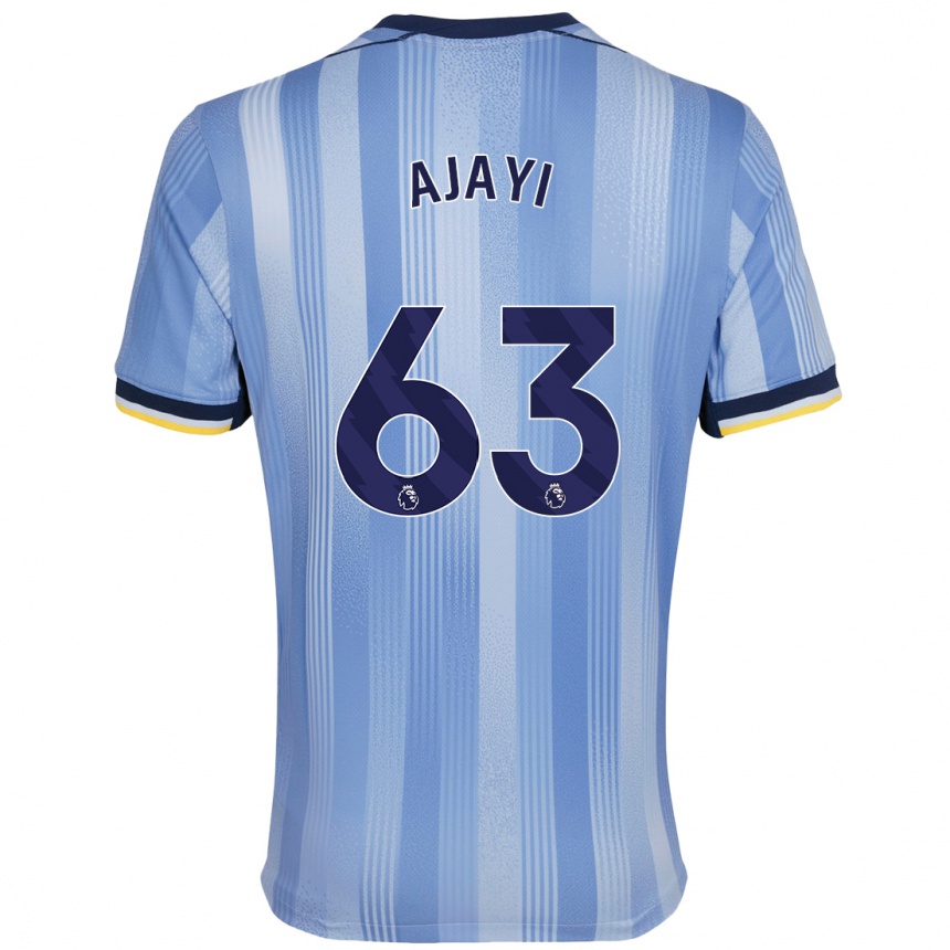 Enfant Football Maillot Damola Ajayi #63 Bleu Clair Tenues Extérieur 2024/25