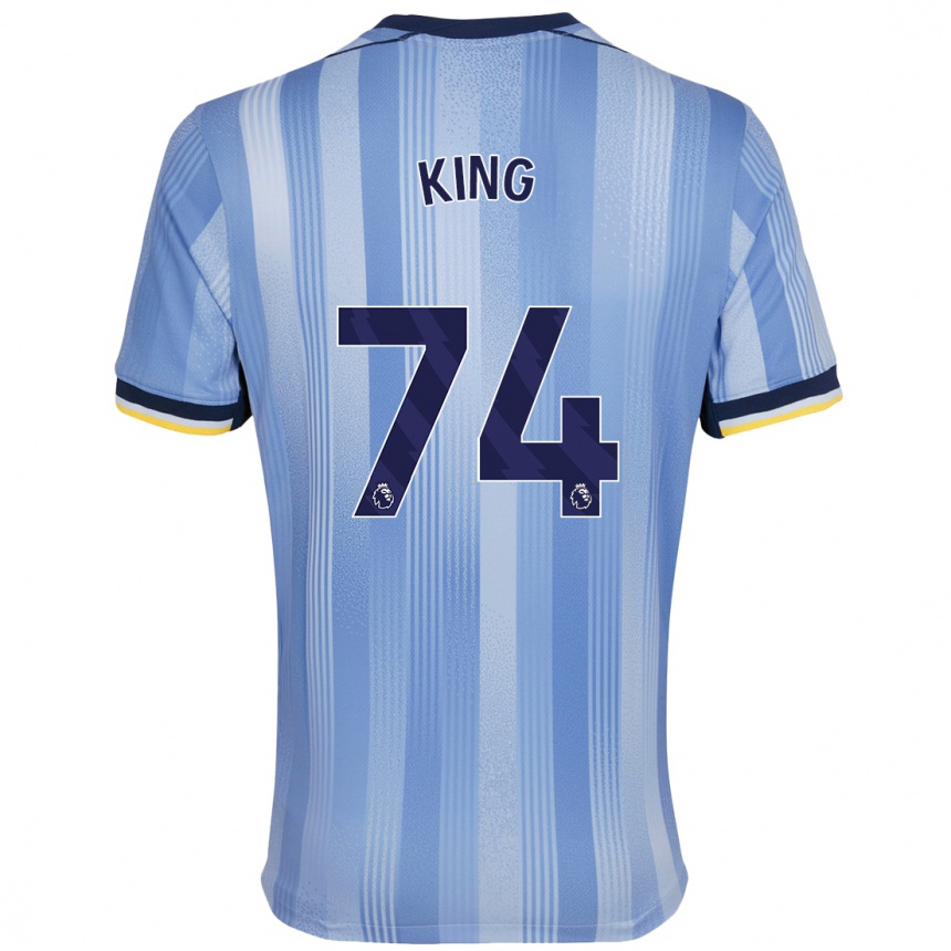 Enfant Football Maillot Maeson King #74 Bleu Clair Tenues Extérieur 2024/25