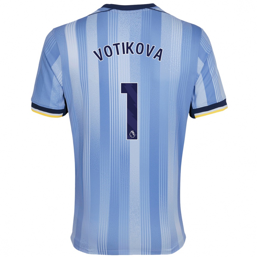 Enfant Football Maillot Barbora Votíková #1 Bleu Clair Tenues Extérieur 2024/25