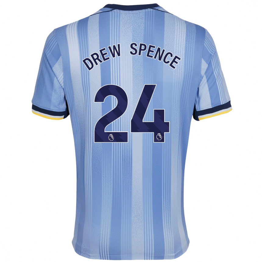 Enfant Football Maillot Drew Spence #24 Bleu Clair Tenues Extérieur 2024/25