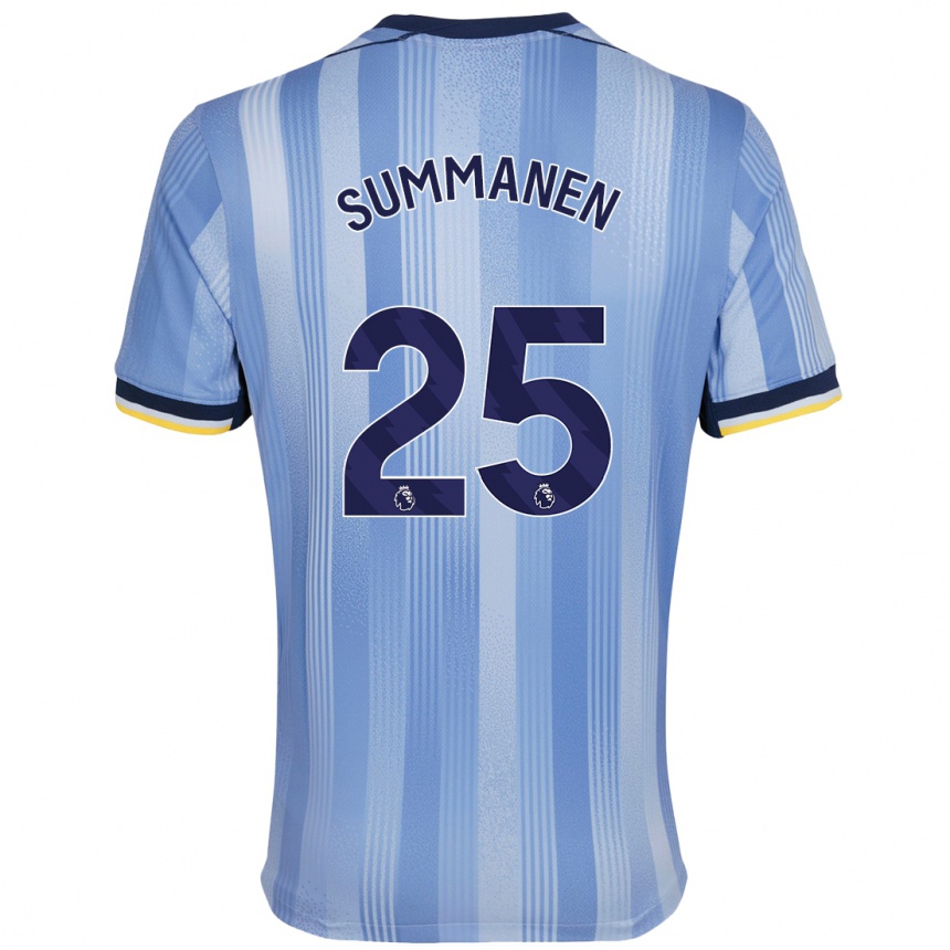 Enfant Football Maillot Eveliina Summanen #25 Bleu Clair Tenues Extérieur 2024/25