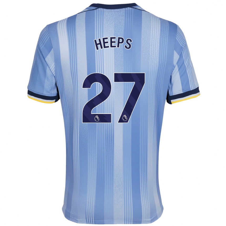 Enfant Football Maillot Eleanor Heeps #27 Bleu Clair Tenues Extérieur 2024/25