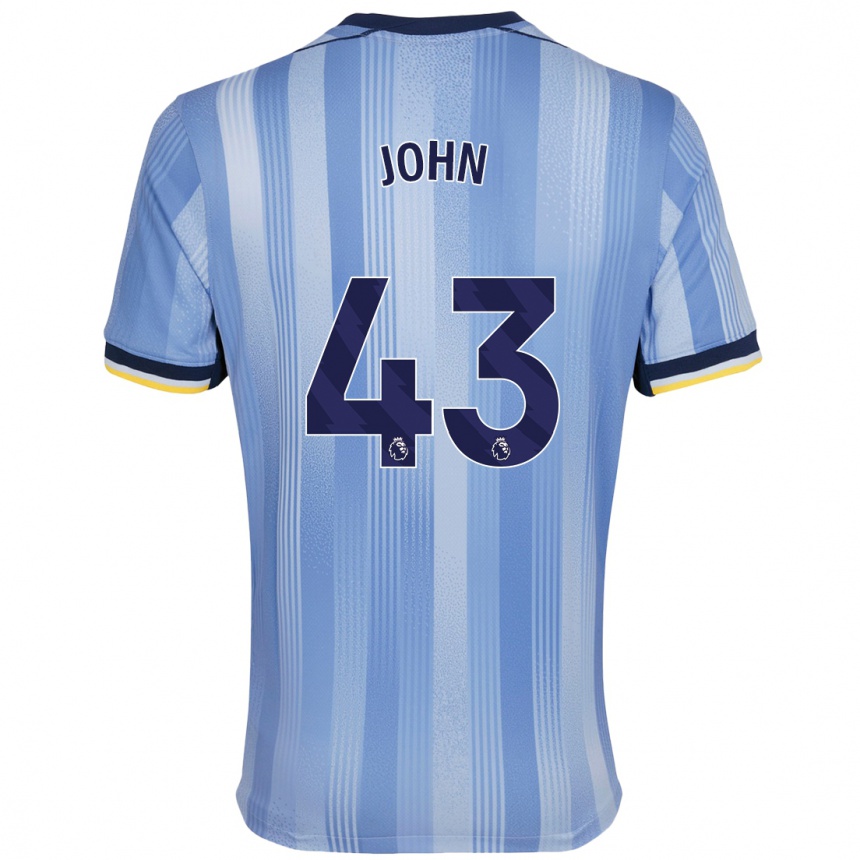 Enfant Football Maillot Nile John #43 Bleu Clair Tenues Extérieur 2024/25