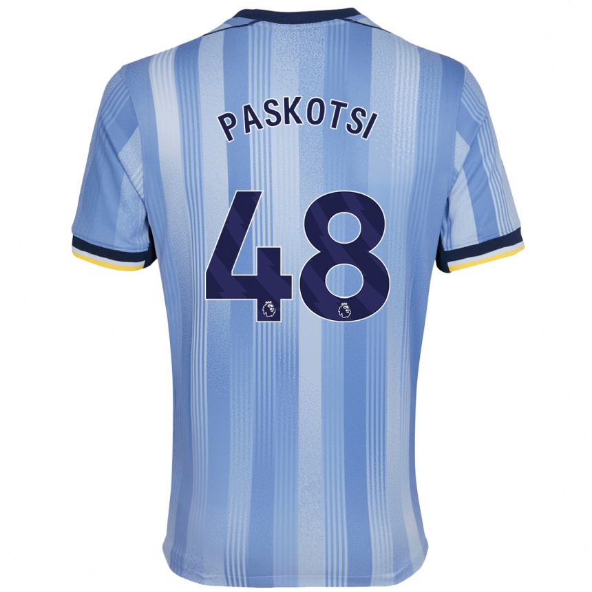 Enfant Football Maillot Maksim Paskotsi #48 Bleu Clair Tenues Extérieur 2024/25