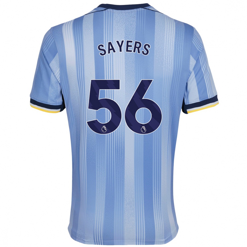 Enfant Football Maillot Charlie Sayers #56 Bleu Clair Tenues Extérieur 2024/25