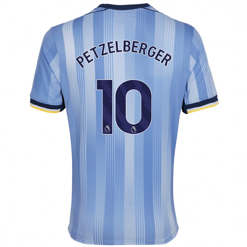 Enfant Football Maillot Ramona Petzelberger #10 Bleu Clair Tenues Extérieur 2024/25